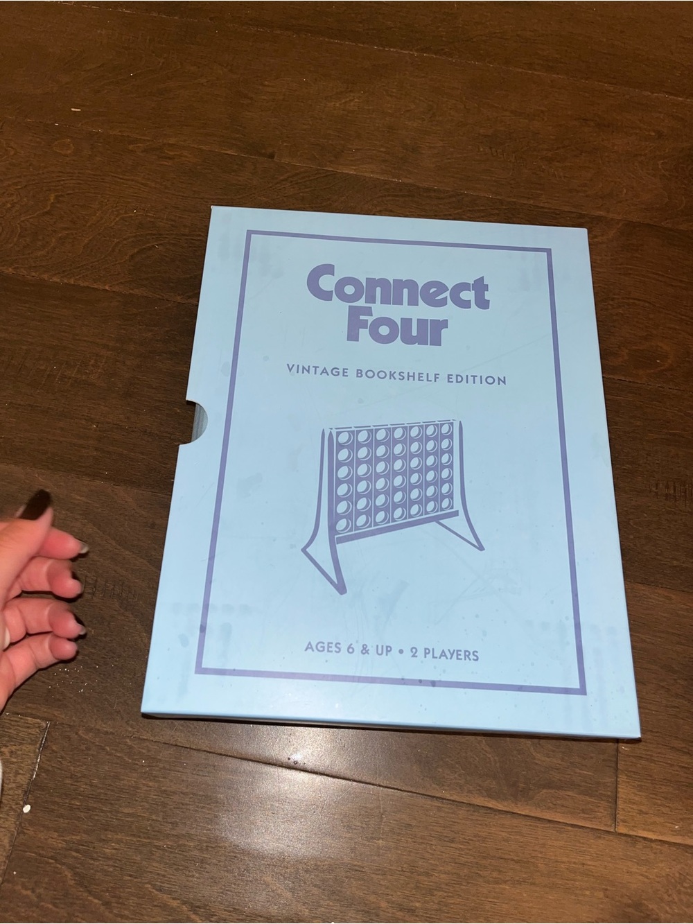 Connect Four Vintage Bookshelf Edition - Light Blue Box